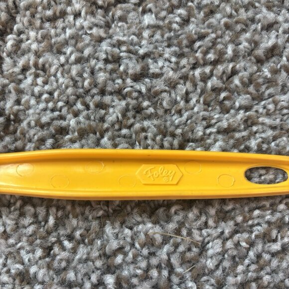 Vintage FOLEY Yellow Plastic Soup Stew Ladle Dipper Serving Spoon - Picture 3 of 4